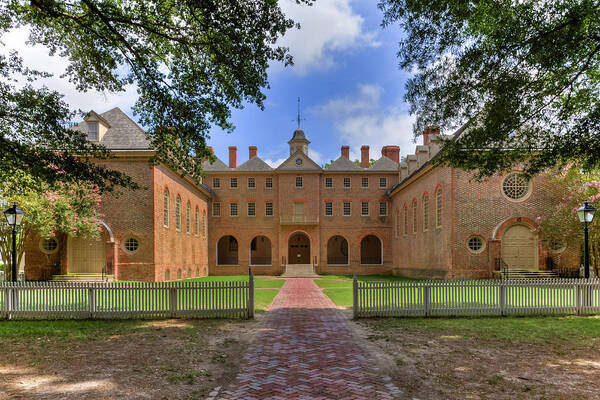 William & Mary Poster featuring the photograph The Wren Building at William and Mary by Jerry Gammon