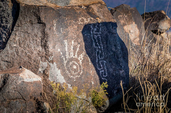 Ancient Poster featuring the photograph Three Rivers Petroglyphs #25 by Blake Webster