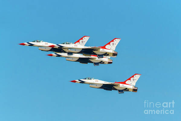 Usaf Poster featuring the photograph Thunderbirds Gear Up Now by Jeff at JSJ Photography