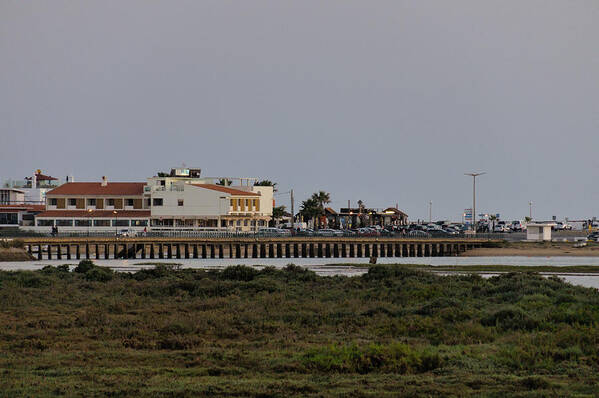 Praia De Faro Poster featuring the photograph To Faro Beach Bridge by Angelo DeVal