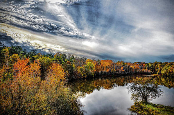 Duck Ponds Poster featuring the photograph Tobesofkee Duck Pond by Thomas Fields