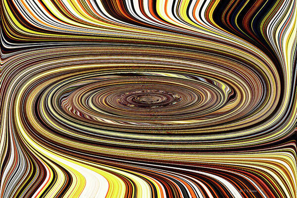 Tom Stanley Janca Spiral Abstract Pcps3 Poster featuring the digital art Tom Staley Janca Abstract by Tom Janca