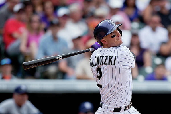 National League Baseball Poster featuring the photograph Troy Tulowitzki by Justin Edmonds