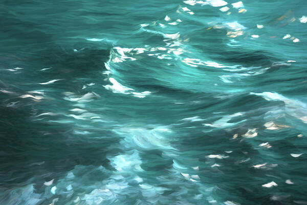 Wave Poster featuring the photograph Turquoise Ocean Waves by Carol Japp