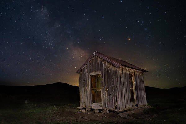 Lassen Poster featuring the photograph Twilight at the Little Shack by Mike Lee