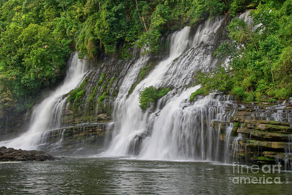 Twin Falls Poster featuring the photograph Twin Falls 28 by Phil Perkins