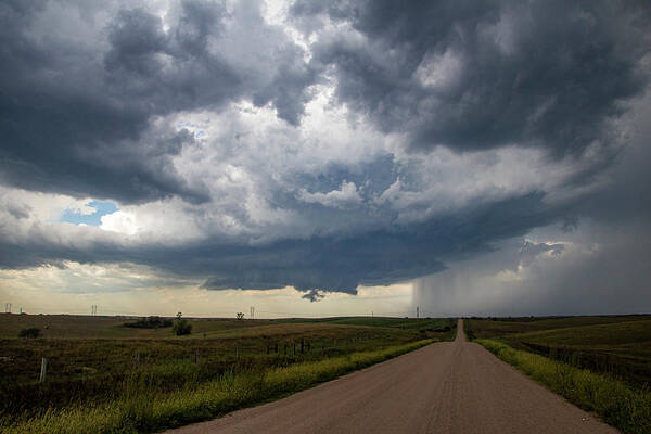 Nebraskasc Poster featuring the photograph Under a Supercell 012 by Dale Kaminski