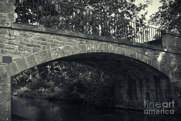 Canal Poster featuring the photograph Union Canal Bridge 11 - Long Hermiston - Solitary Wave by Yvonne Johnstone
