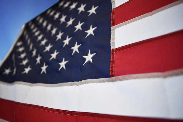 American Flag Poster featuring the photograph American Flag by Laura Fasulo