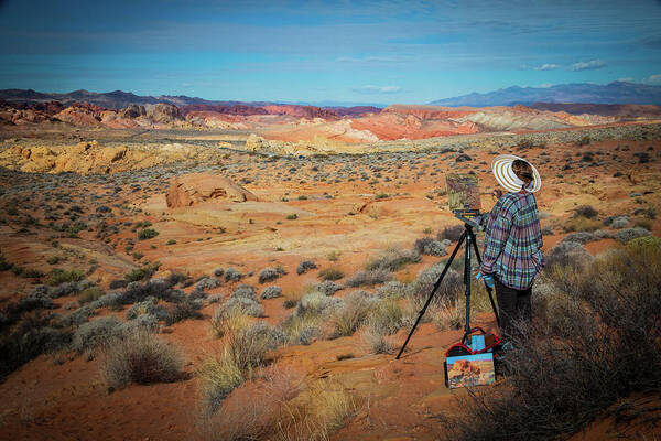 Valley Of Fire State Park Poster featuring the photograph Valley of Fire painter by Jonathan Babon