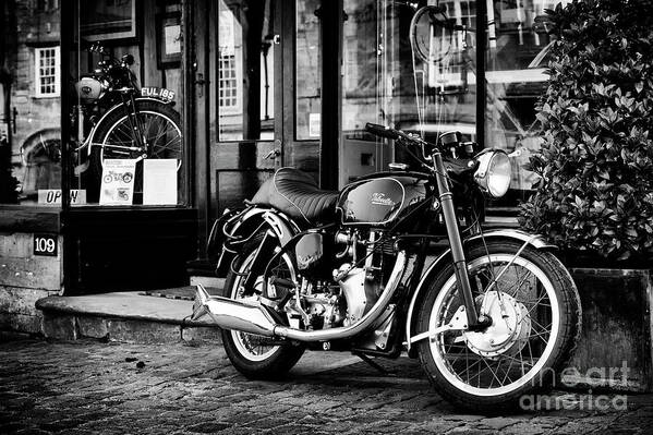 Velocette Venom Clubman Poster featuring the photograph Velocette Venom Clubman in Burford by Tim Gainey