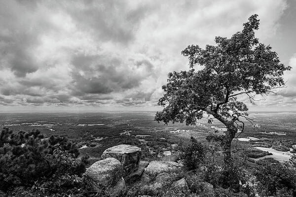 Pilot Mountain Poster featuring the photograph View From the Top of Pilot Mountain by Bob Decker