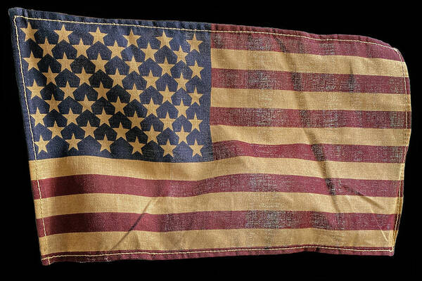 Flag Poster featuring the photograph Vintage Flag 3 by Carrie Ann Grippo-Pike