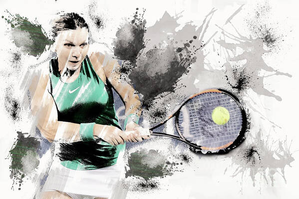 Halep Poster featuring the photograph Wall art Tennis Anyone? by Ed Taylor