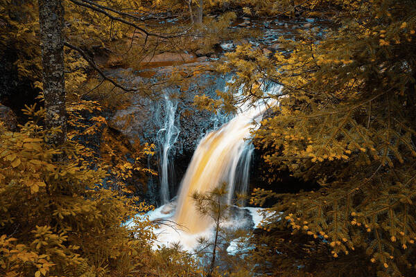 Summer Poster featuring the photograph Water Falls by Pablo Saccinto