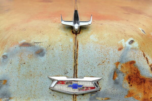 Chevrolet Poster featuring the photograph Weathered Chevy by Lens Art Photography By Larry Trager