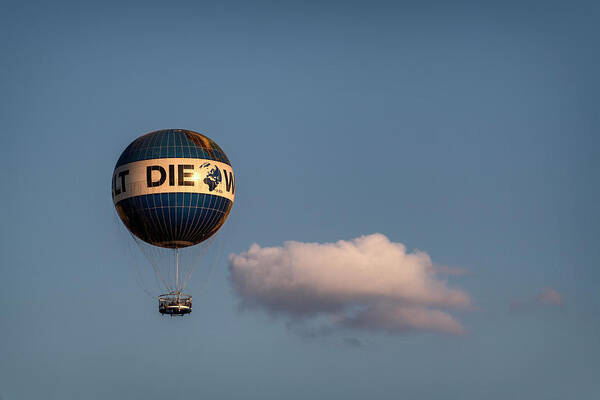 Welt Poster featuring the photograph Welt Balloon by Pablo Lopez