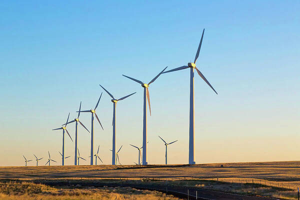 Sky Poster featuring the photograph Wind Farm by Loyd Towe Photography