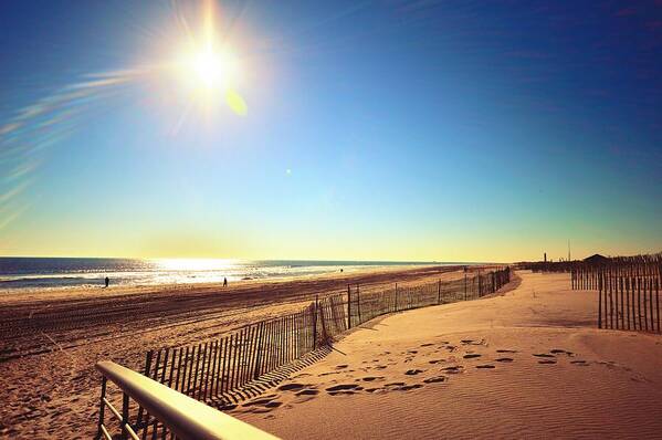 Winter Poster featuring the photograph Winter Afternoon at the Beach by Stacie Siemsen