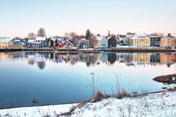 Portsmouth Poster featuring the photograph Winter in Portsmouth by Eric Gendron