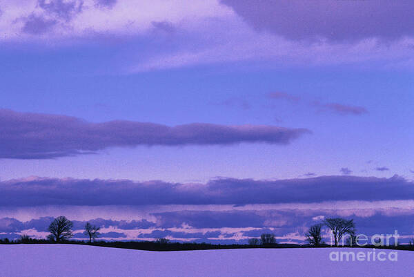 Winter Poster featuring the photograph Wisconsin North, Sundown by Tom Wurl