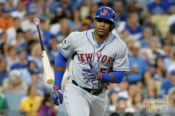 Game Two Poster featuring the photograph Yoenis Cespedes by Sean M. Haffey