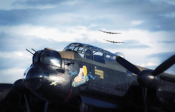 Just Jane Poster featuring the photograph Three Lancasters by Jason Green