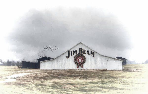 Barn Poster featuring the photograph Jim Beam #1 by Darren Fisher