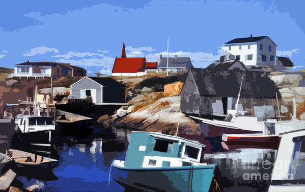 Peggy's Cove Poster featuring the photograph Peggy's Cove by Lydia Holly