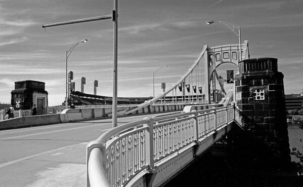 Allegheny Poster featuring the photograph Pittsburgh - Roberto Clemente Bridge #1 by Frank Romeo