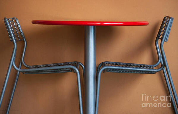 Table Poster featuring the photograph Table And Chairs #1 by Dan Holm