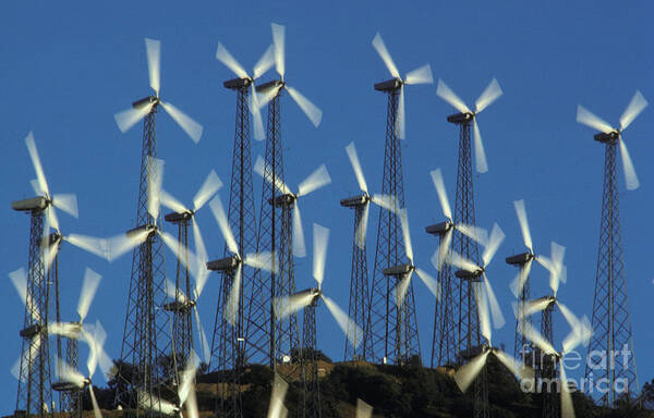 Energy Poster featuring the photograph Wind Farm #1 by Ron Sanford