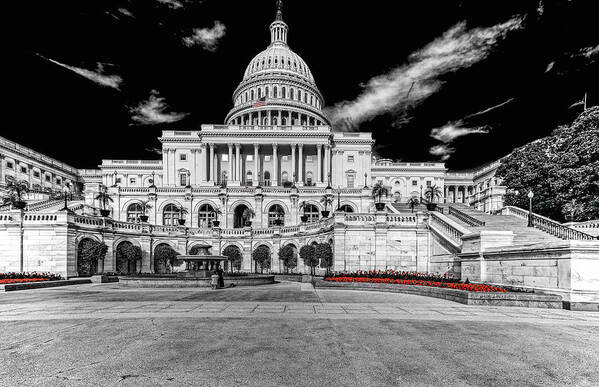 America Poster featuring the photograph Capitol Building #10 by Peter Lakomy