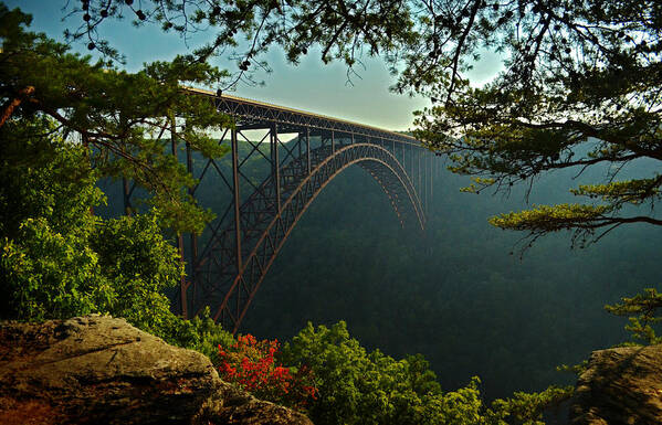 New River Gorge Poster featuring the photograph New River Gorge Bridge by Lisa Lambert-Shank