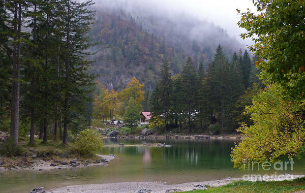 Italy Poster featuring the photograph Autumn - Lago di Predil - Italy by Phil Banks