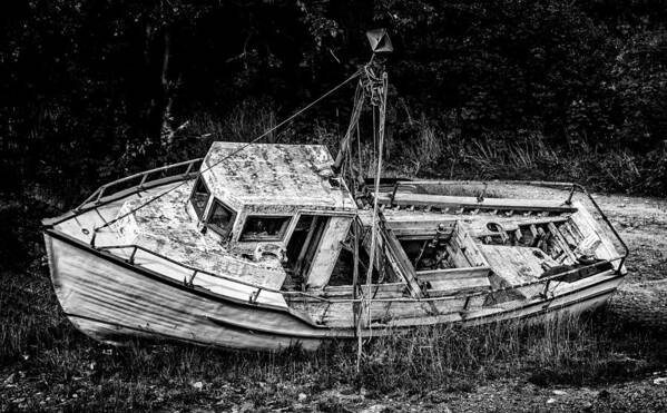 Boat Graveyard Poster featuring the photograph Boat Graveyard by Patrick Boening