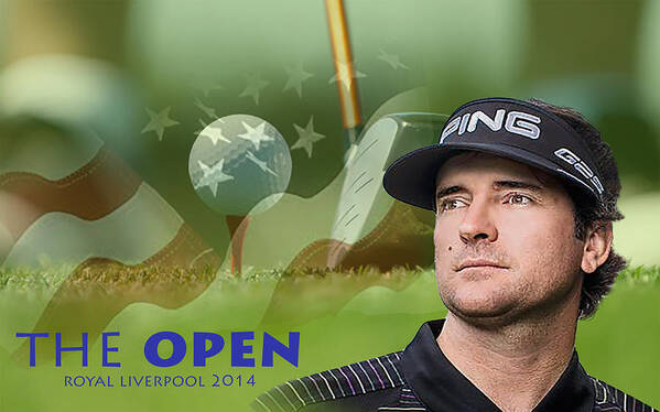 Golf Poster featuring the photograph Bubba Watson by Spikey Mouse Photography