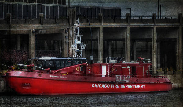 Evie Carrier Poster featuring the photograph Chicago Fire by Evie Carrier