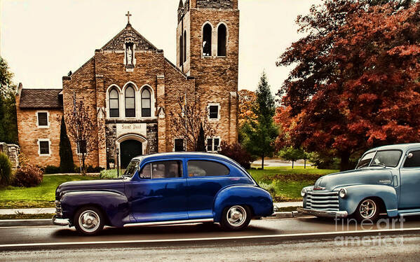 Car Poster featuring the photograph Church by Terry Doyle