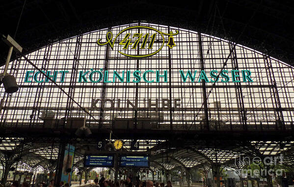 Cologne Poster featuring the photograph Cologne - Central Station - 4711 by Eva-Maria Di Bella