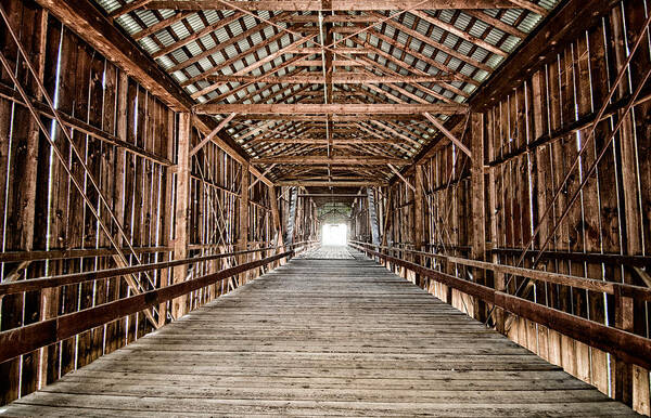 Bridge Poster featuring the photograph Covered Bridge by Cat Connor
