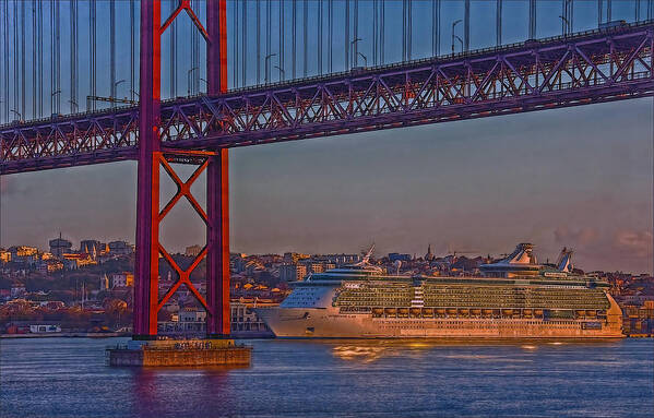 Bridge Poster featuring the photograph Dawn on the Harbor by Hanny Heim