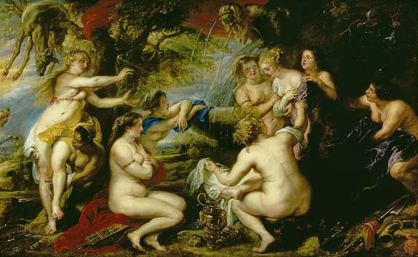Rubens Poster featuring the painting Diana And Callisto by Peter Paul Rubens