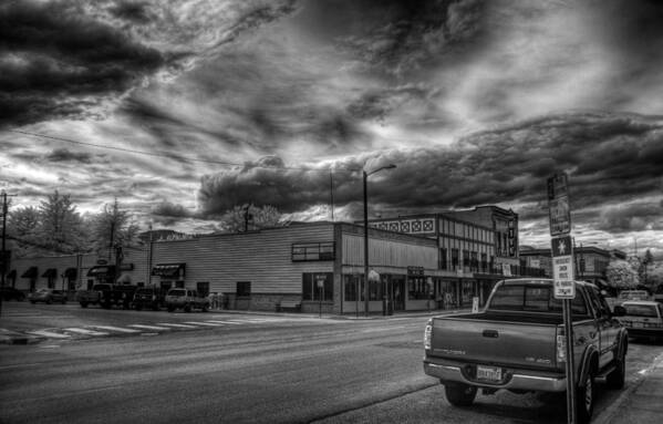 Idaho Poster featuring the photograph Downtown Sandpoint In Infrared 2 by Lee Santa