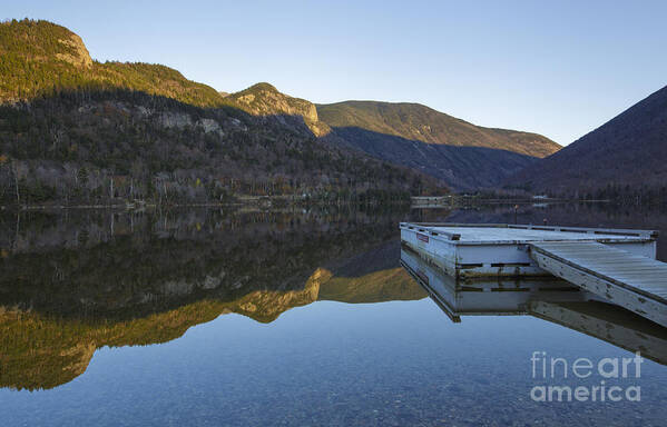 Calm Water Poster featuring the photograph Echo Lake - Franconia Notch State Park New Hampshire USA by Erin Paul Donovan