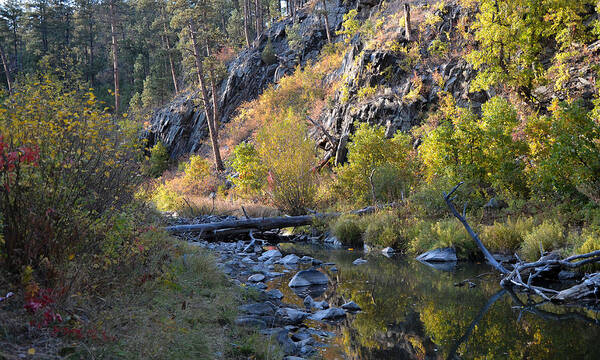 Dakota Poster featuring the photograph Evening Falls on Spring Creek by Greni Graph