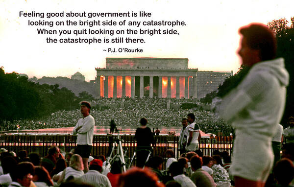 Government Poster featuring the photograph Feeling Good About Government by Mike Flynn