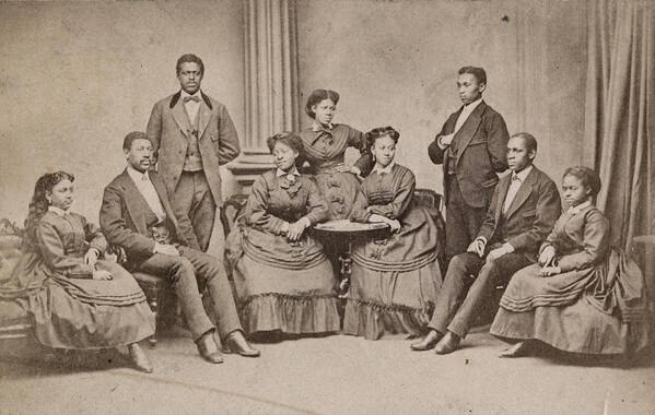 1880 Poster featuring the photograph Fisk Jubilee Singers, C1880 by Granger