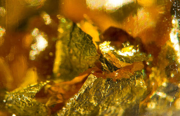Real Gold Poster featuring the photograph Flakes of Pure Gold by Randall Branham