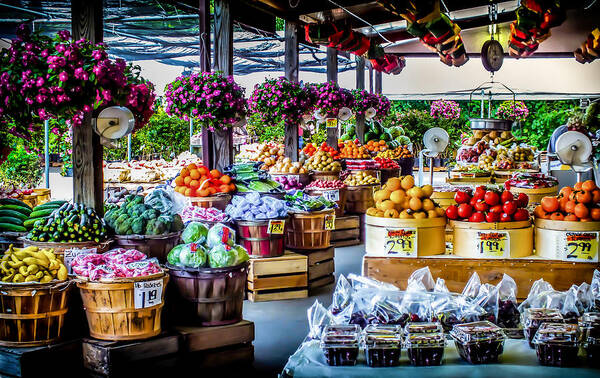 Farmer's Markets Poster featuring the photograph Fresh Market by Karen Wiles